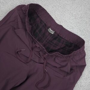 Eddie Bauer Lined Pants Fleece Interior Drawstring Pockets Purple‎ Plum Size 10